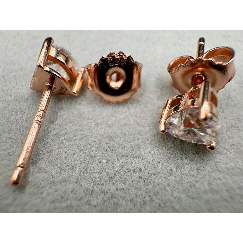 Stunning Rose Gold Iced-Out Watch, Earrings, Bracelet Bundle - Picture 8 of 10